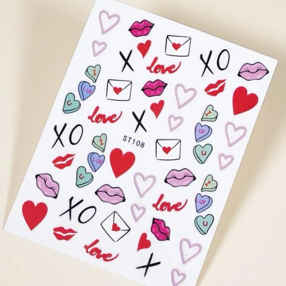 Kiss me nail sticker just stick them onto your finger and toe nails - Picture 7 of 7
